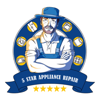 logo 5 star appliance repair logo