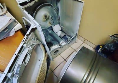 Dryer not heating – heating element repair underway